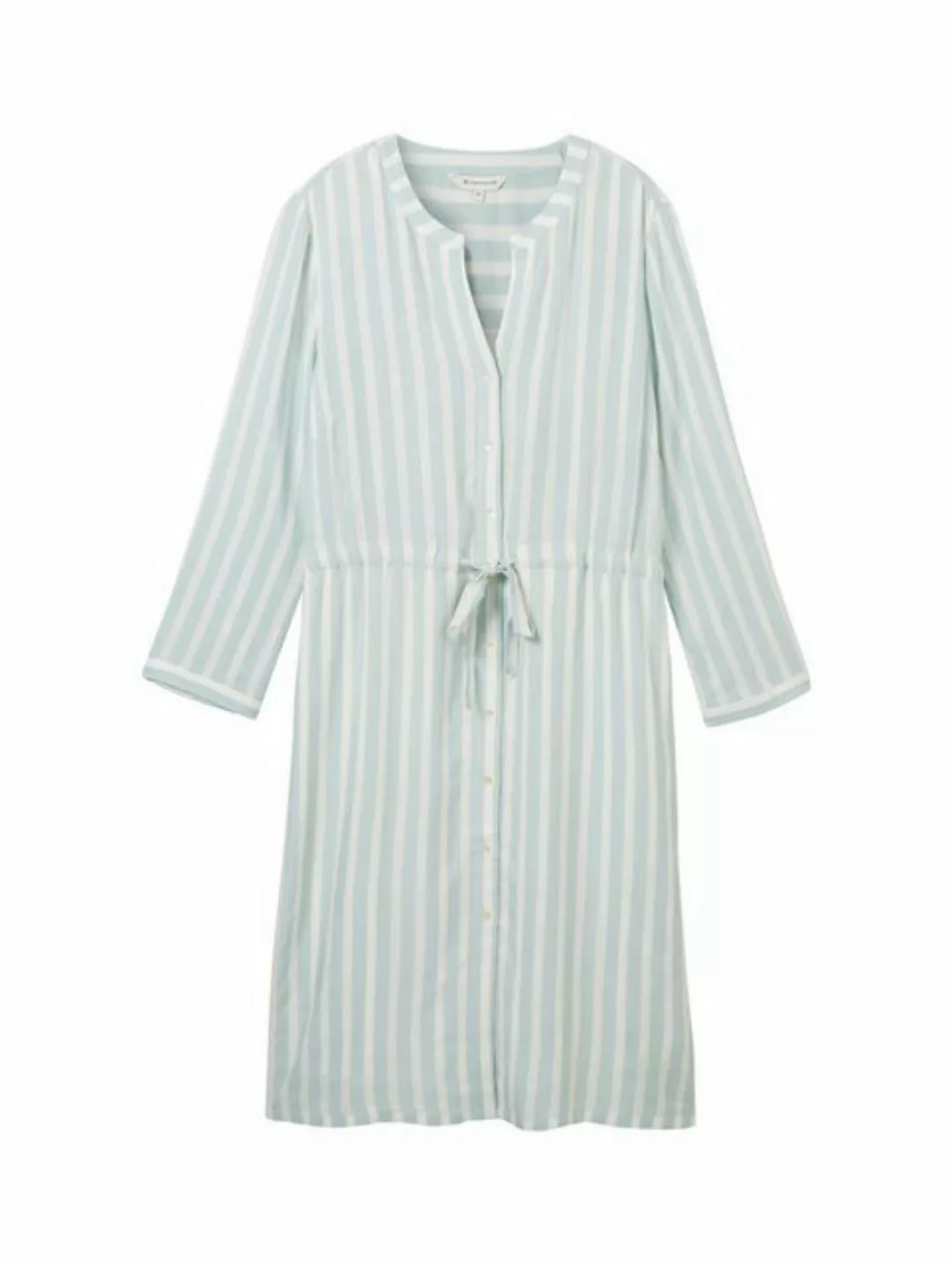 TOM TAILOR Sommerkleid striped dress, mint blue offwhite stripe günstig online kaufen