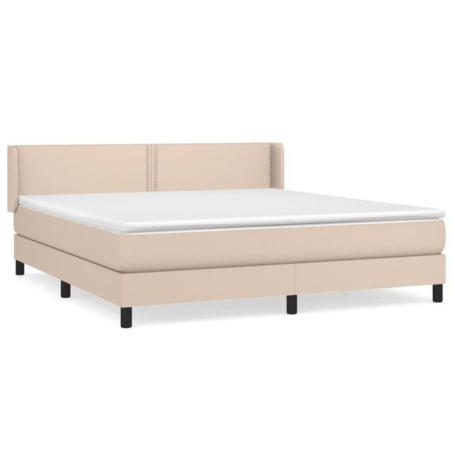 vidaXL Boxspringbett, Boxspringbett Matratze Cappuccino-Braun 180x200 cm Ku günstig online kaufen