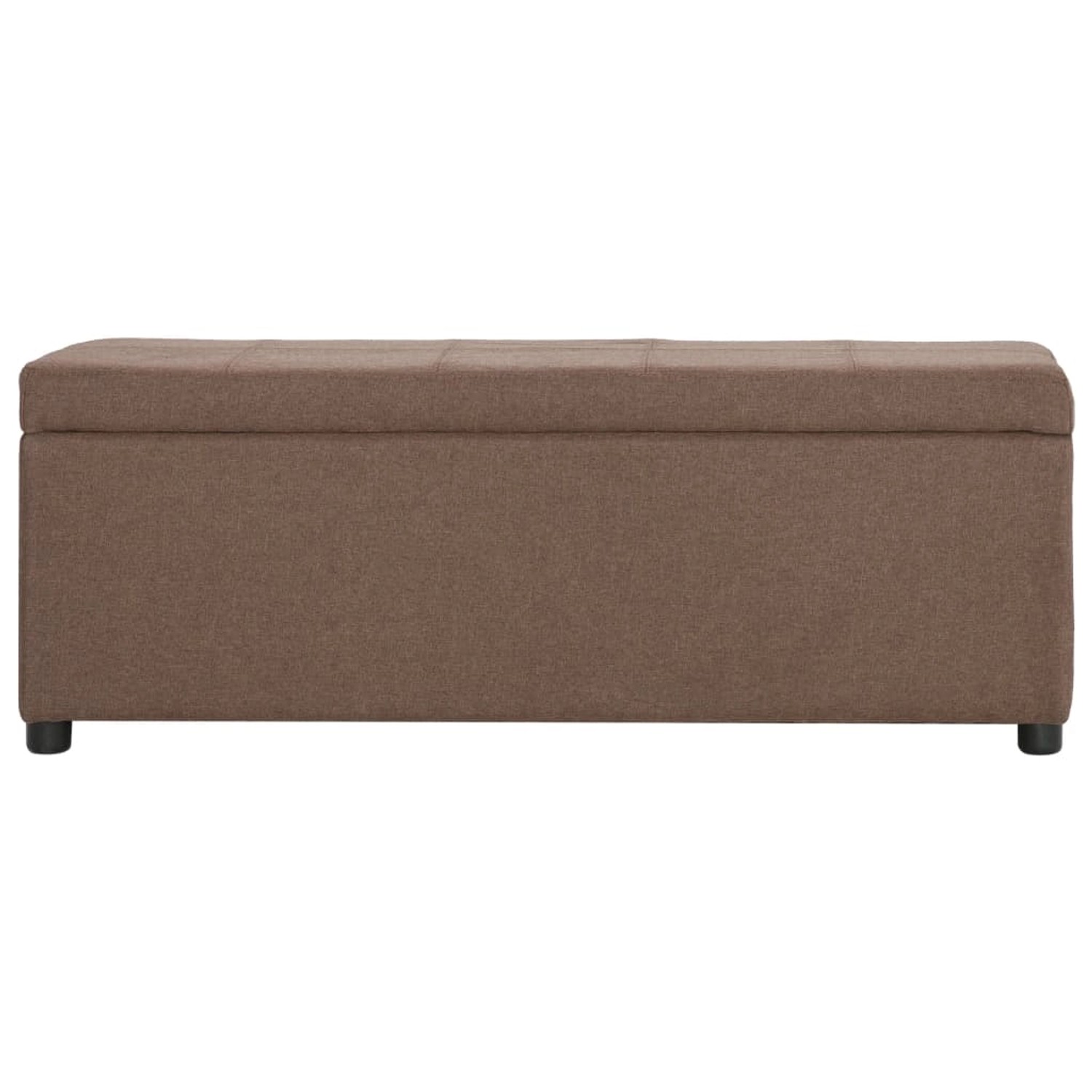 Bank Mit Staufach 116 Cm Braun Polyester günstig online kaufen