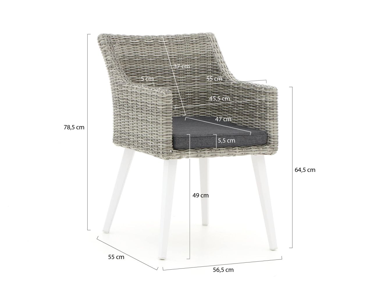 Manifesto Matese/Menzano 160 cm Gartenmöbel-Set 5-teilig günstig online kaufen