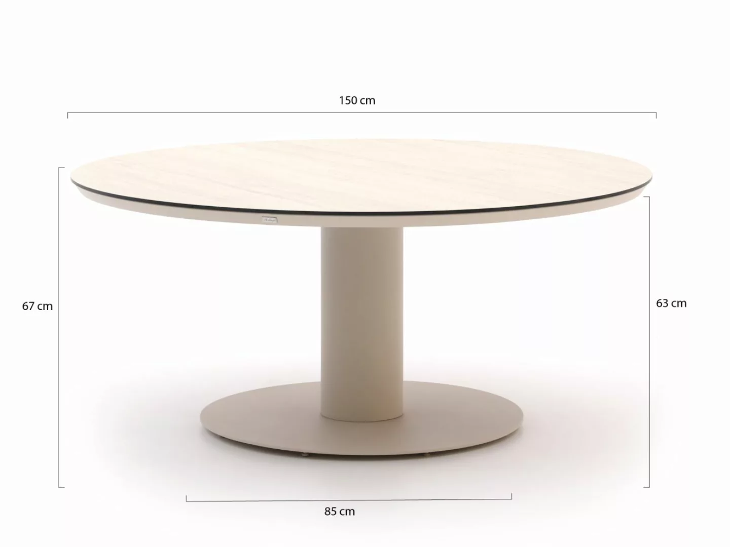 Bellagio La Fonte Low Dining Gartentisch ø 150cm günstig online kaufen