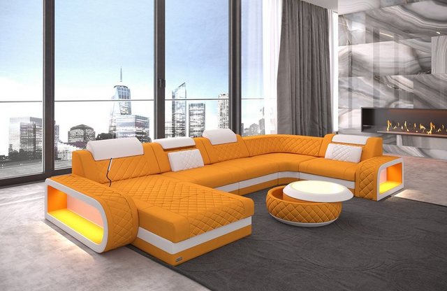 Sofa Dreams Wohnlandschaft Couch Stoff Sofa Berlin U Form Polster Stoffsofa günstig online kaufen