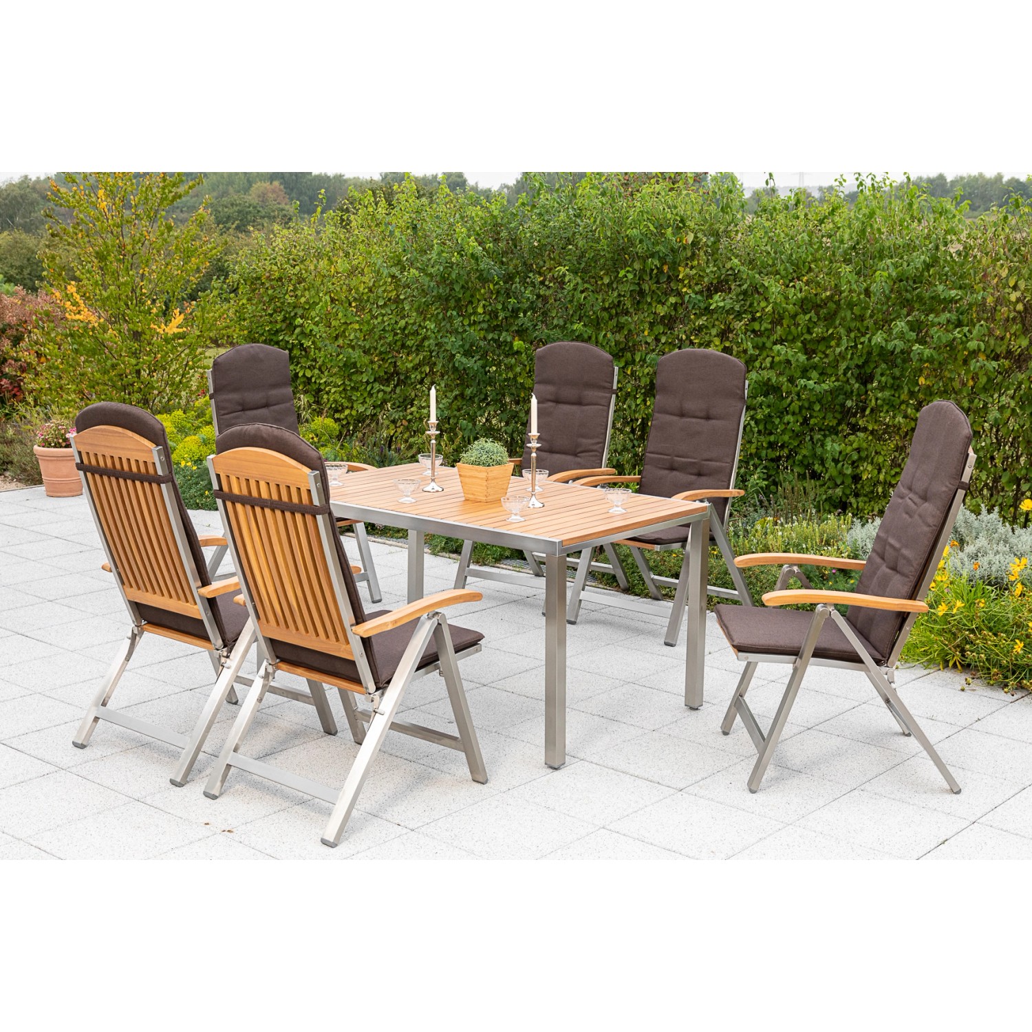 Merxx Keros Set 13-tlg. Gartentisch 150 x 90 cm günstig online kaufen