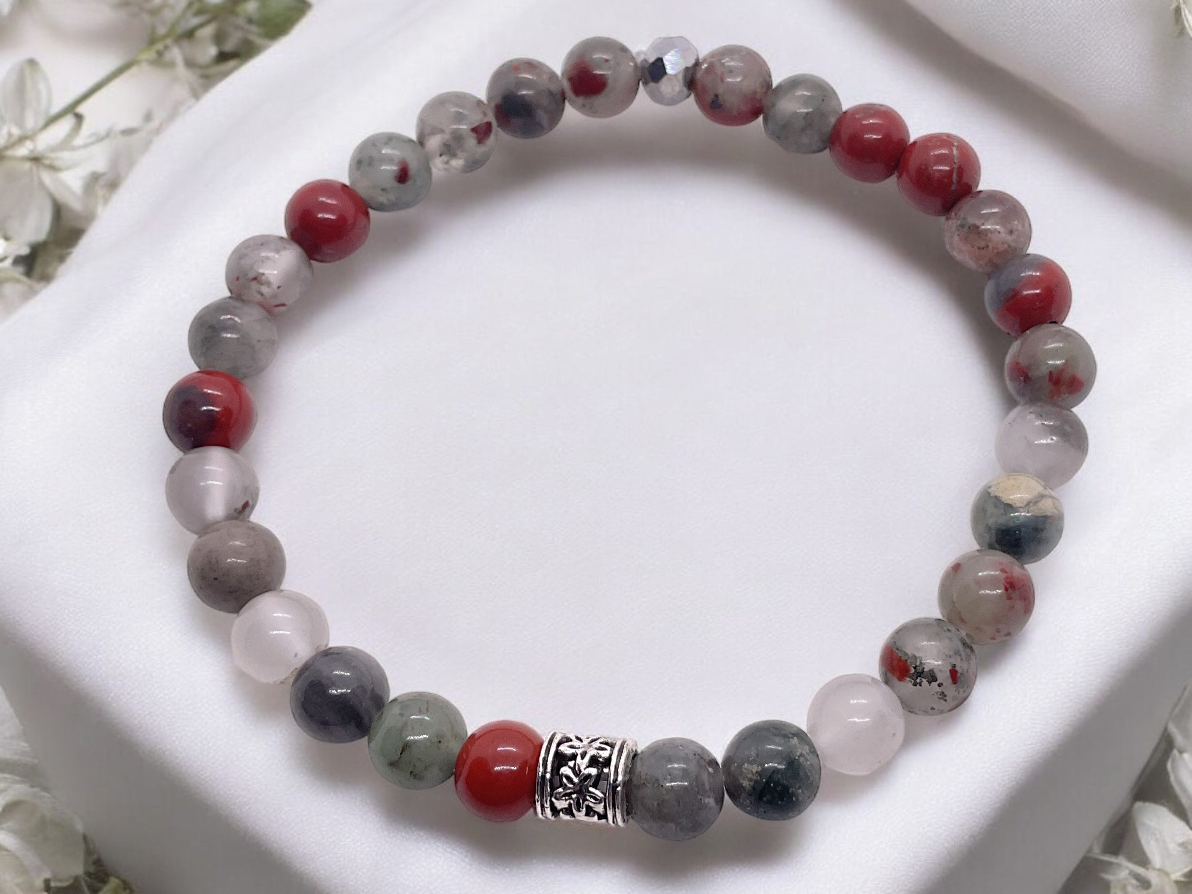Steinfixx® Perlenarmband Edelsteinarmband afrikanischer Blutstein - günstig online kaufen