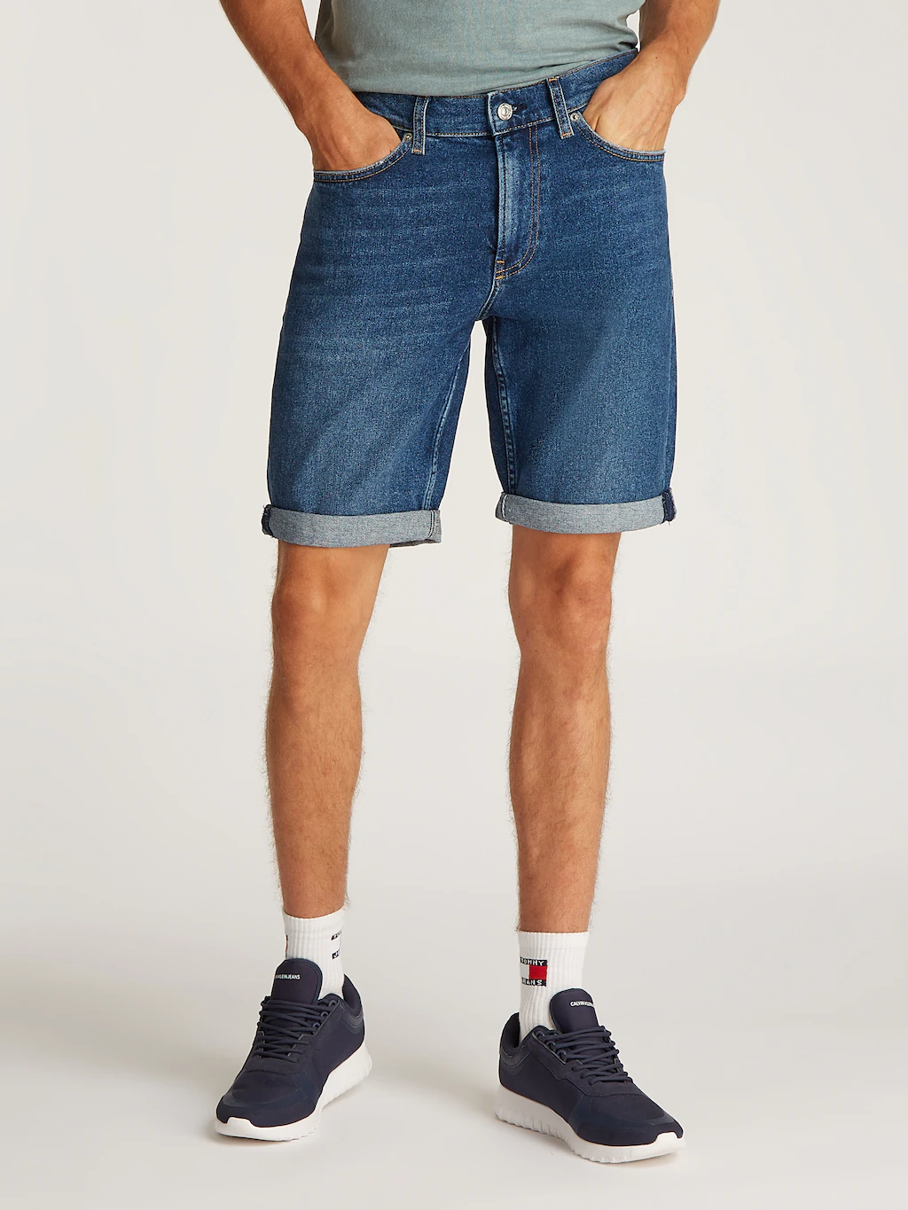 Calvin Klein Jeans Shorts "SLIM SHORT", mit Umschlagsaum günstig online kaufen