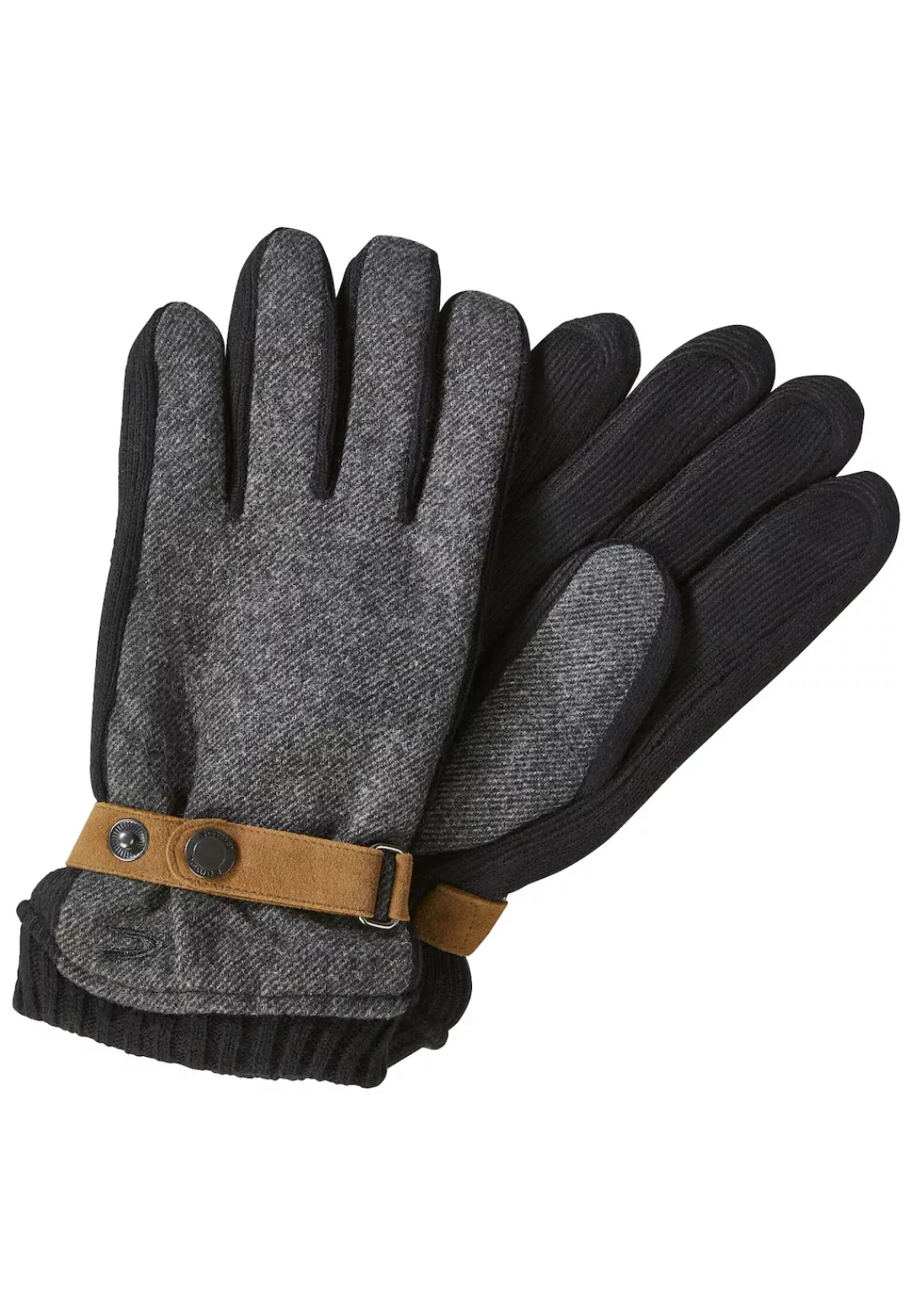 camel active Baumwollhandschuhe, mit modischem Druckknopfverschluss günstig online kaufen