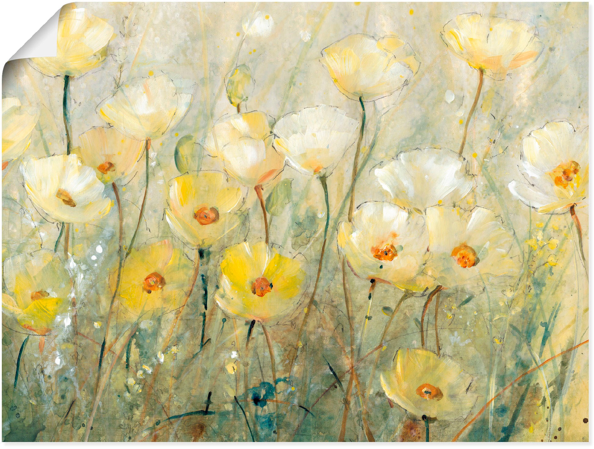 Artland Wandbild "Sommer in voller Blüte II", Blumenwiese, (1 St.), als Alu günstig online kaufen