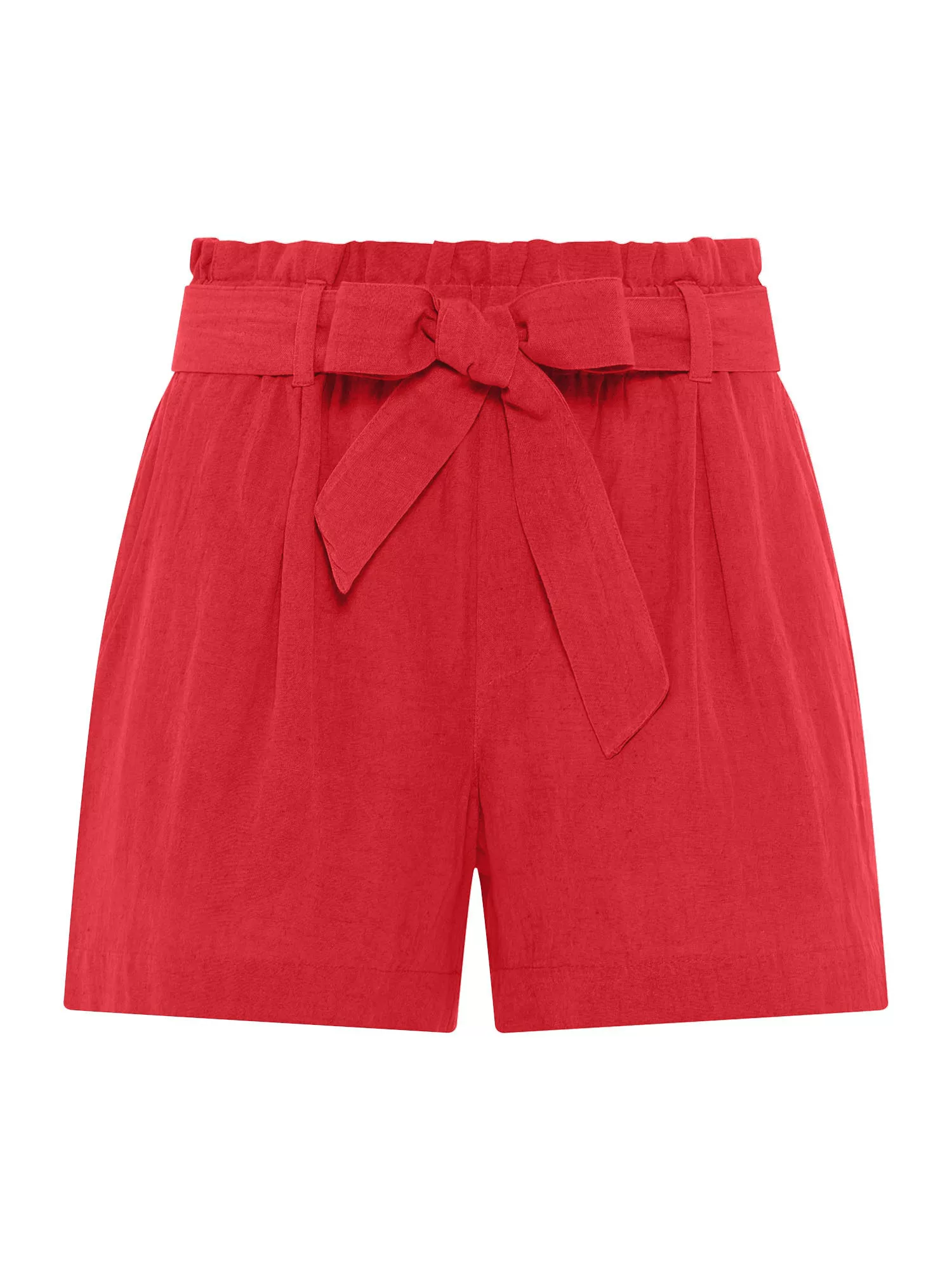 LASCANA Shorts (mit Bindegürtel) im Paperbag-Stil aus Leinenmix günstig online kaufen