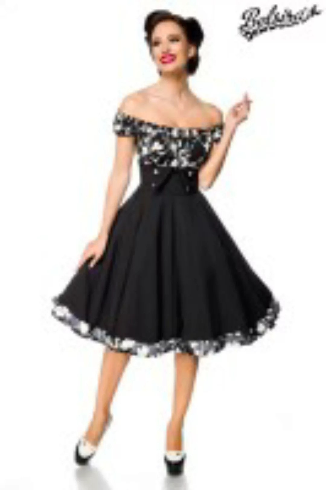 Schulterfreies Swing-Kleid günstig online kaufen