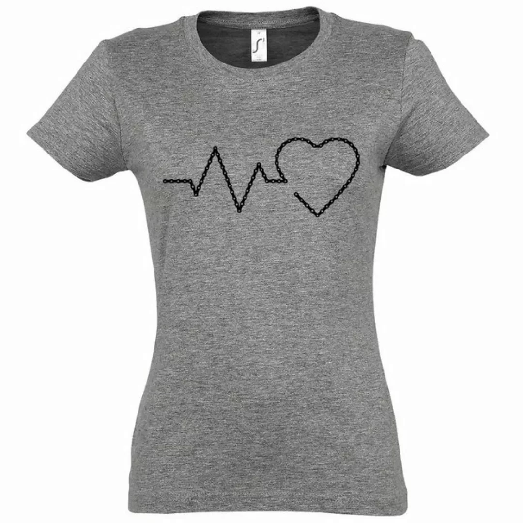 Youth Designz T-Shirt Heartbeat Fahrradkette Damen Shirt mit trendigem Fron günstig online kaufen