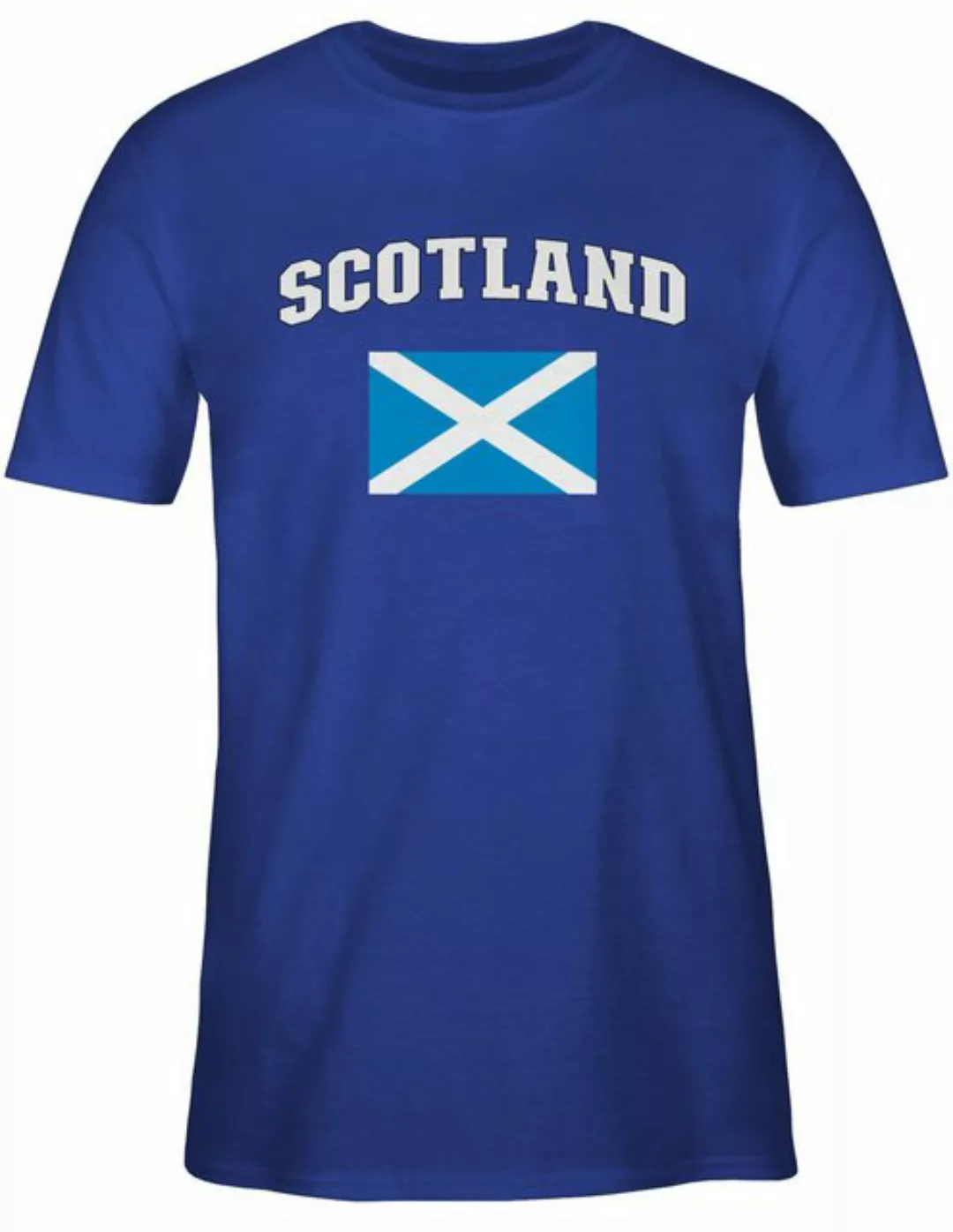 Shirtracer T-Shirt Schottland Schriftzug mit Flagge, Scots, Schottische Nat günstig online kaufen