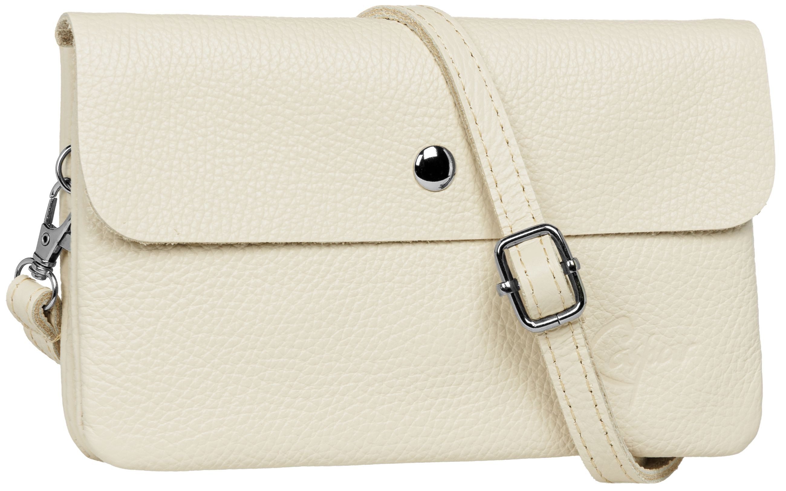 Caspar Umhängetasche Kleine Leder Clutch Damen günstig online kaufen