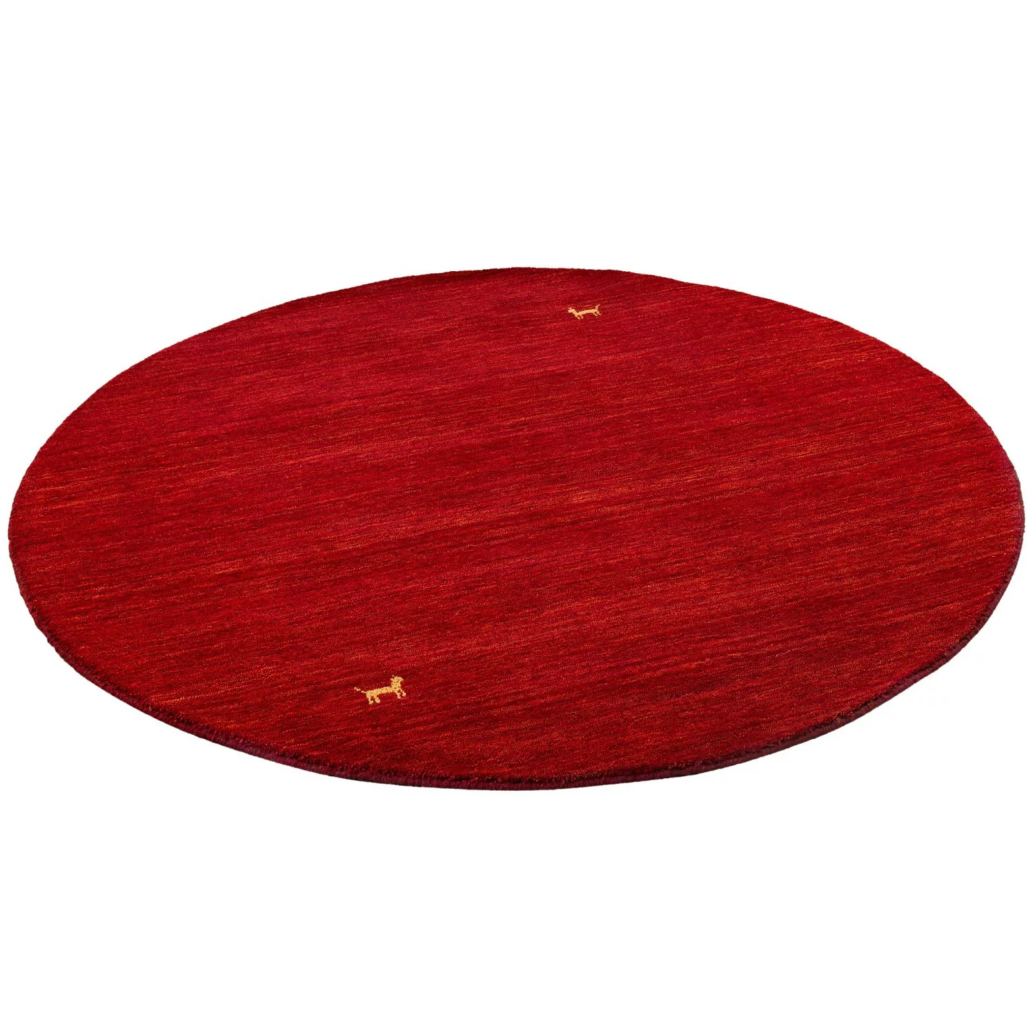 Pergamon Natur Teppich Indo Nepal Gabbeh Shiva Rot 120cm Rund günstig online kaufen