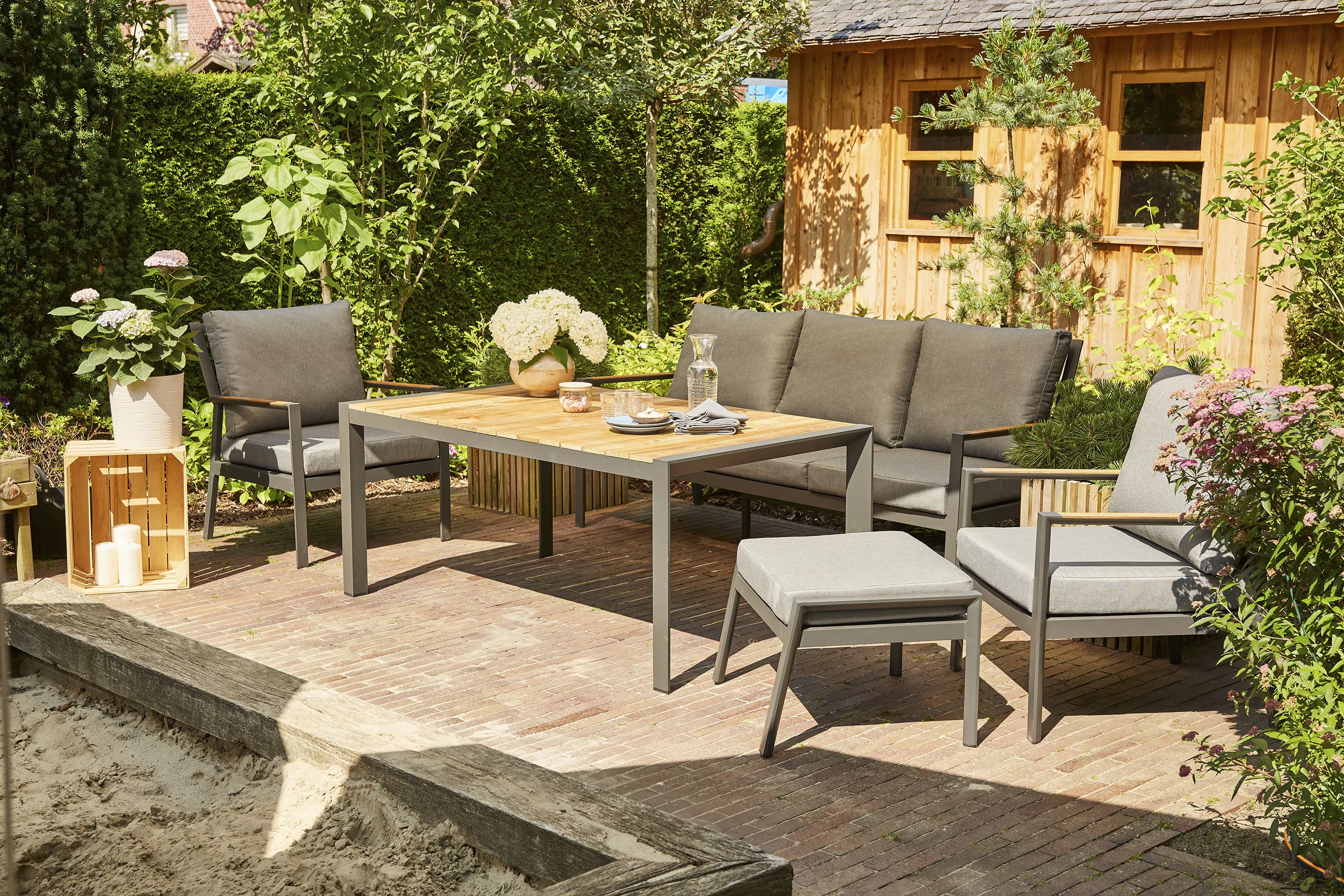 Siena Garden Gartenlounge-Set "Londra", (Set, 16 tlg.) günstig online kaufen