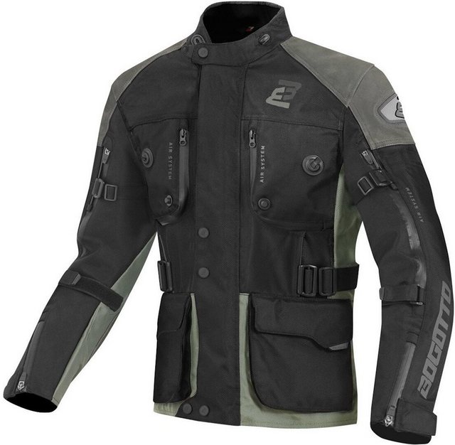 Bogotto Motorradjacke Explorer-Z wasserdichte Motorrad Leder- / Textiljacke günstig online kaufen