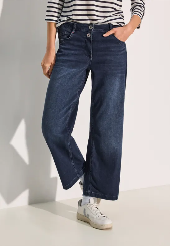 Cecil Weite Jeans NEELE BLUE BLA im Five-Pocket Style günstig online kaufen