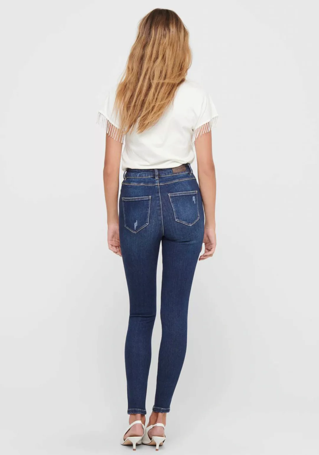 ONLY High-waist-Jeans "ONLMILA HW SK ANK BJ374 NOOS" günstig online kaufen