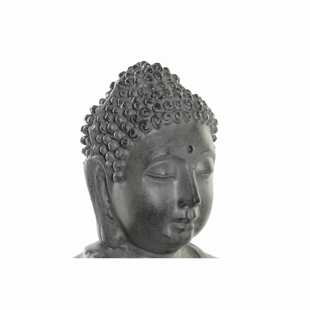 Dekorative Gartenfigur Dkd Home Decor Grau Lotusblume Buddha Harz (35 X 32 günstig online kaufen