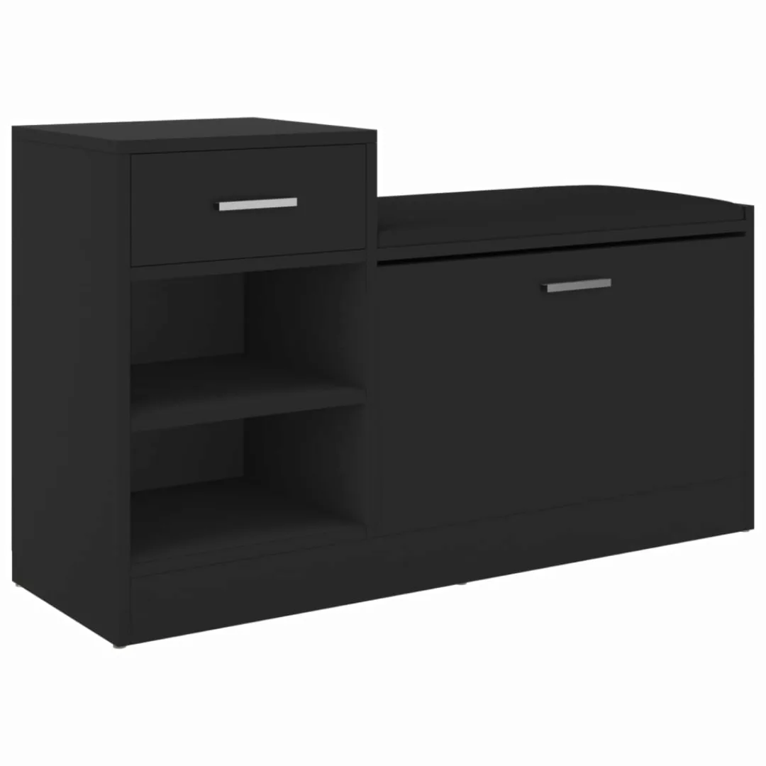 Schuhbank Schwarz 94,5x31x57 Cm Spanplatte günstig online kaufen