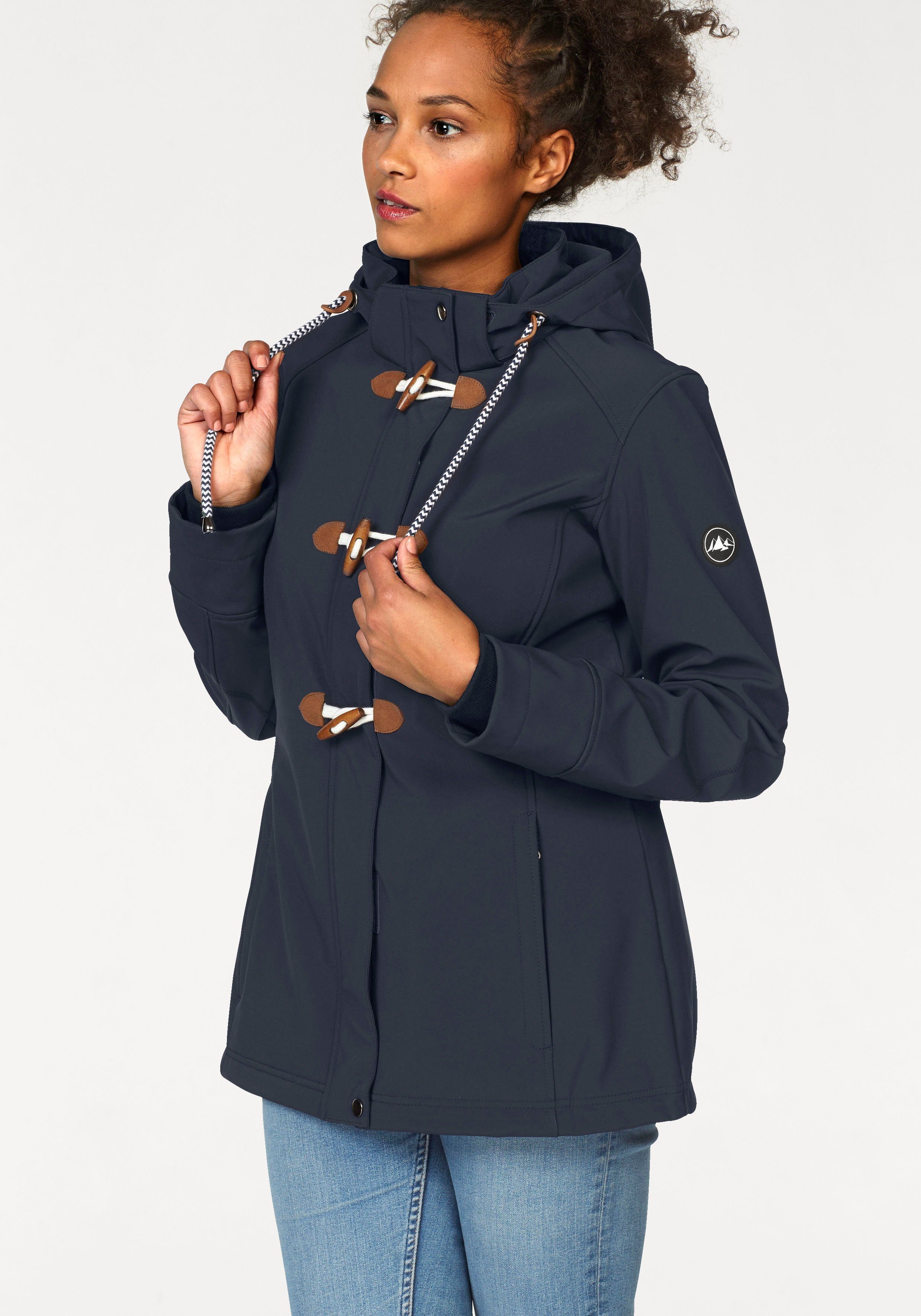 Polarino Softshelljacke für Übergangszeiten, atmungsaktiv, winddicht, günstig online kaufen