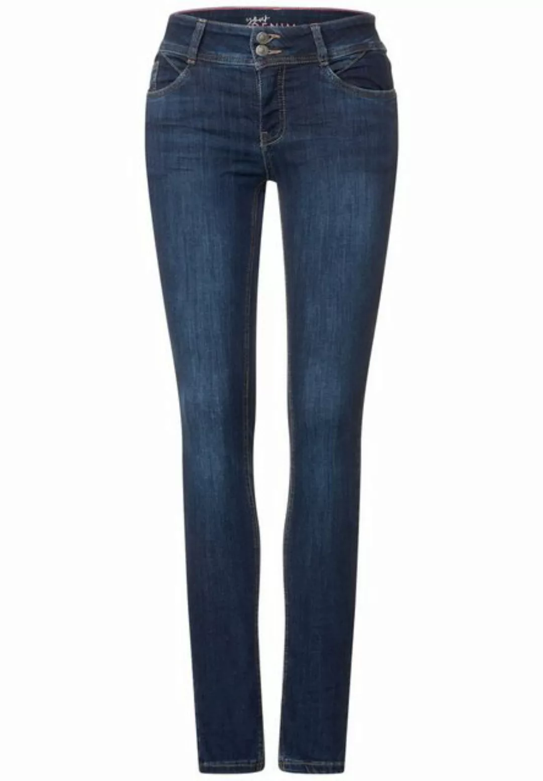 STREET ONE Slim-fit-Jeans, in Destroyed-Optik günstig online kaufen