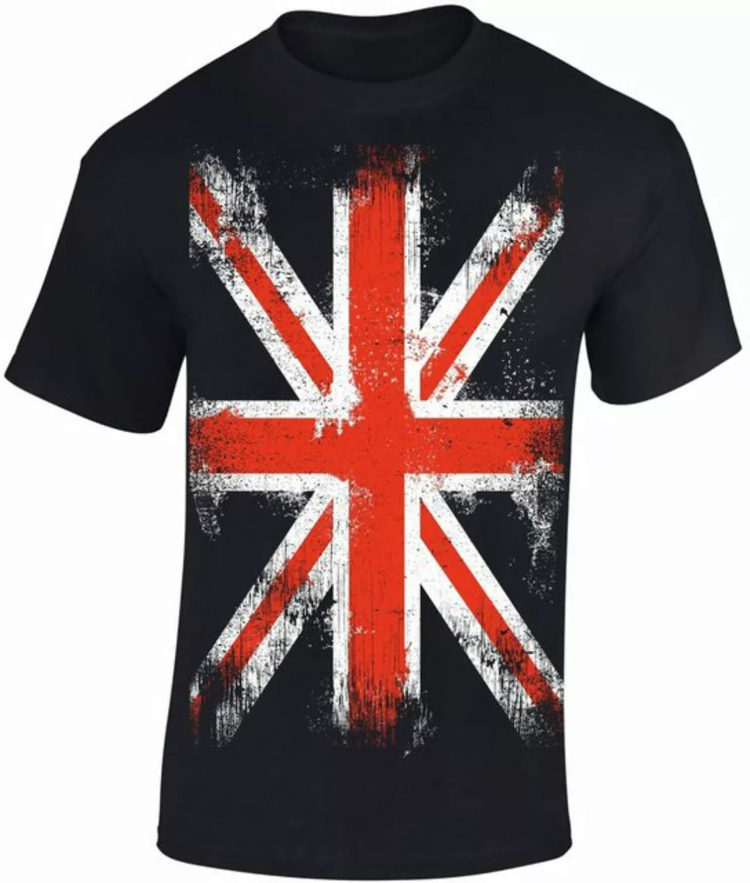 Baddery Print-Shirt T-Shirt: Union Jack - England Flagge Großbritannien UK günstig online kaufen
