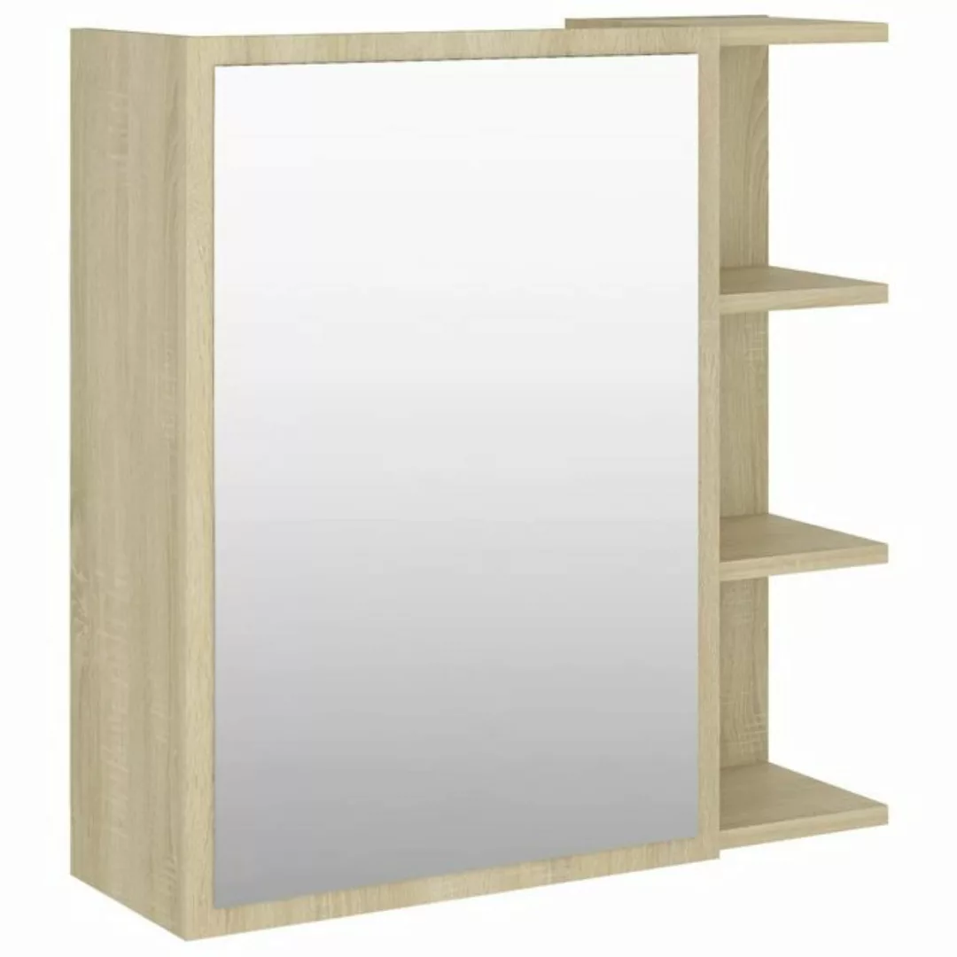 vidaXL Badezimmerspiegelschrank Bad-Spiegelschrank Sonoma-Eiche 62,5x20,5x6 günstig online kaufen