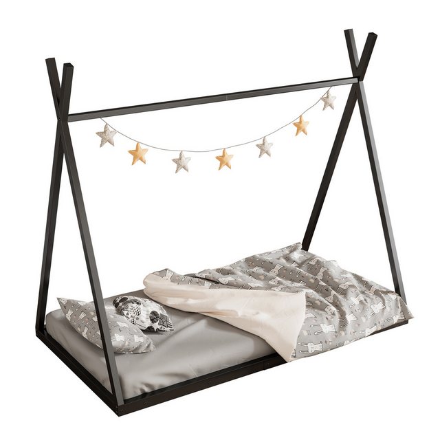 KoDise Metallbett Einzelbett 90*200cm Metallbett, Dreiecksform, ohne Matrat günstig online kaufen