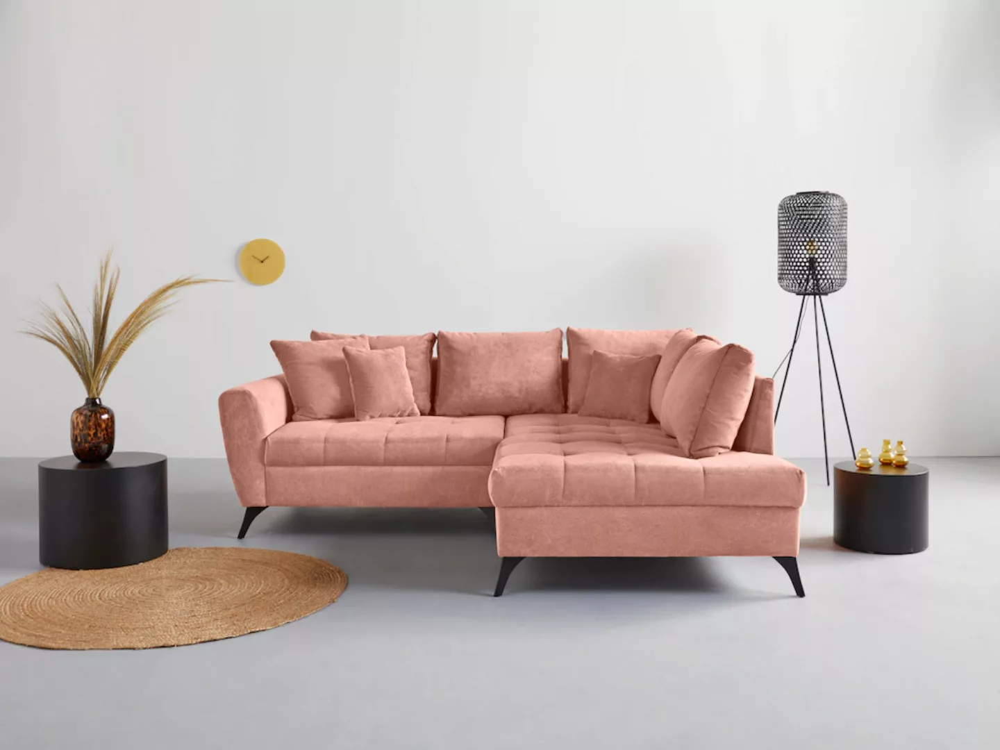 INOSIGN Ecksofa "Lörby L-Form", Belastbarkeit bis 140kg pro Sitzplatz, auch günstig online kaufen