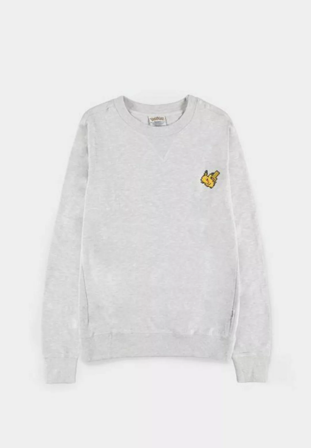 DIFUZED Rundhalspullover Pokémon Pixel Pika - Crewneck Sweater - Sweatshirt günstig online kaufen