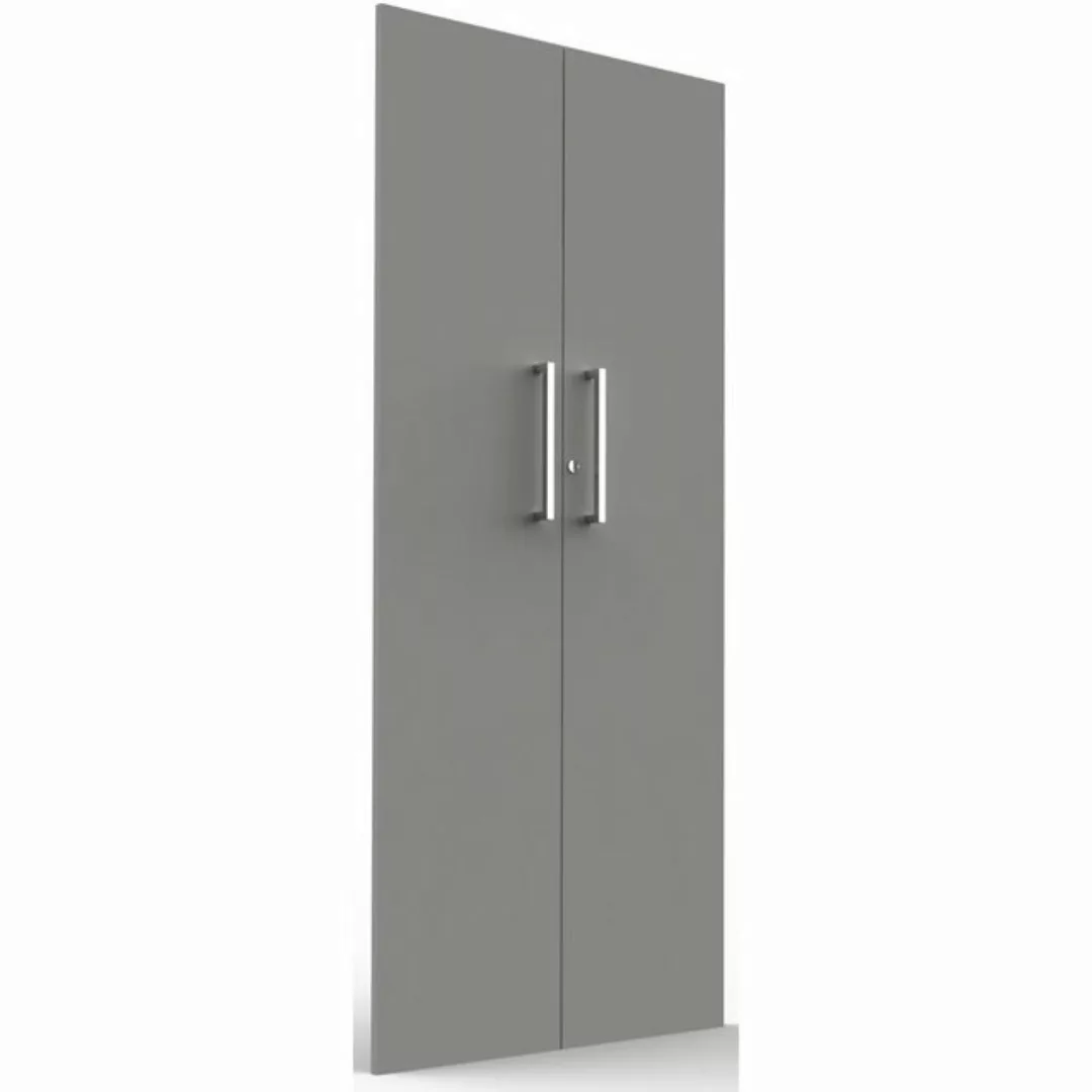 KERKMANN Aktenschrank Vorbautüren Aveto 5OH Set Breite 760mm grafit günstig online kaufen