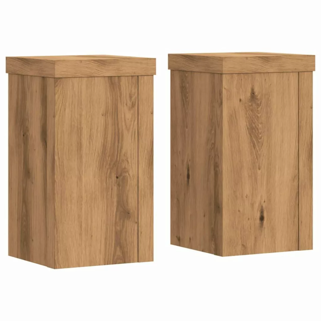 vidaXL Blumenständer Pflanzenständer 2 Stk. Artisan-Eiche günstig online kaufen