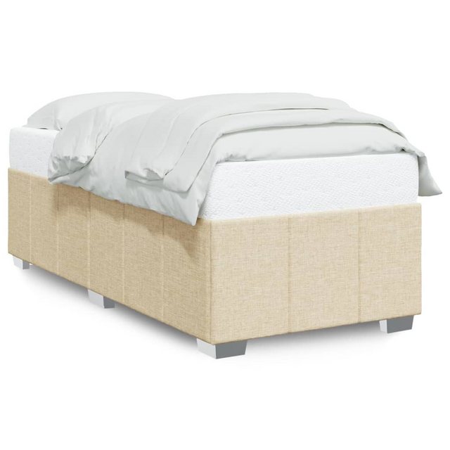 vidaXL Bett Bettgestell Creme 100x200 cm Stoff günstig online kaufen