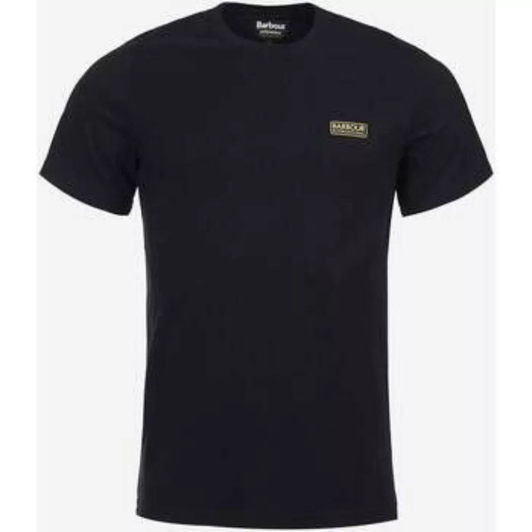 Barbour  T-Shirts & Poloshirts T-Shirt mit kleinem Logo – Schwarzzinn günstig online kaufen