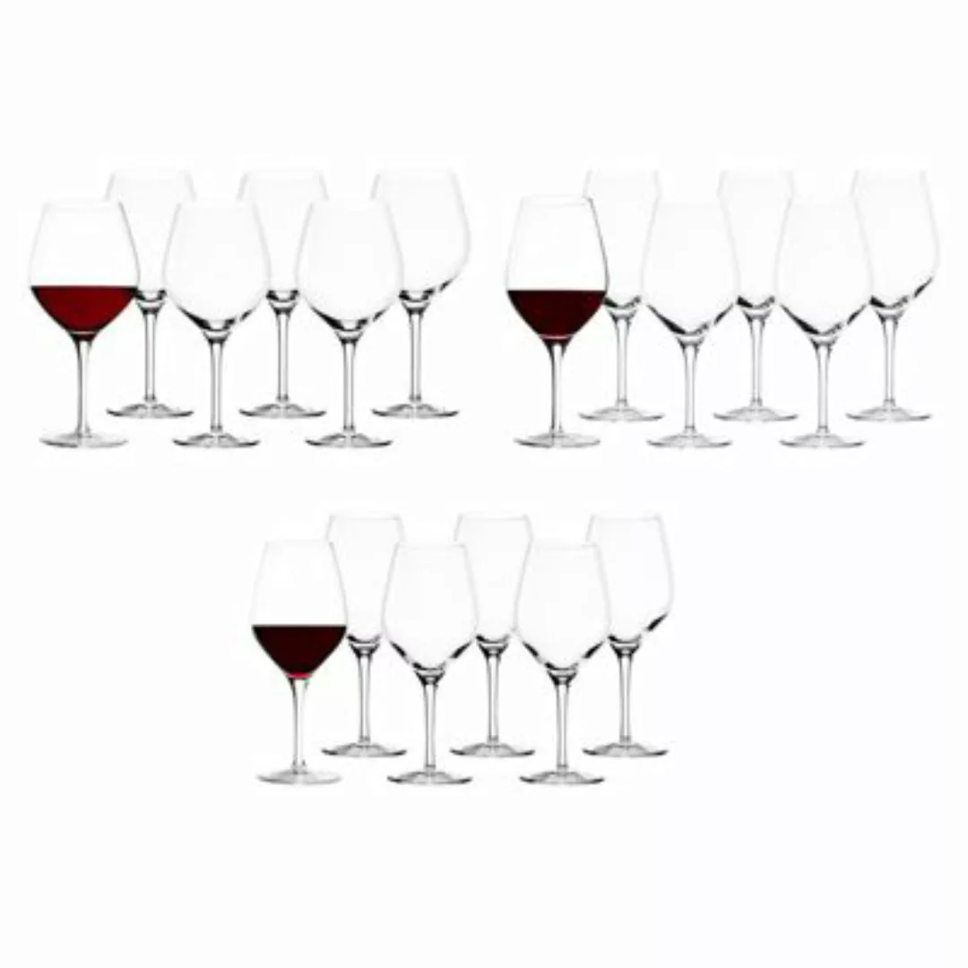 EXQUISIT Rotwein Gläser Set 18-tlg. Trinkgläser transparent günstig online kaufen