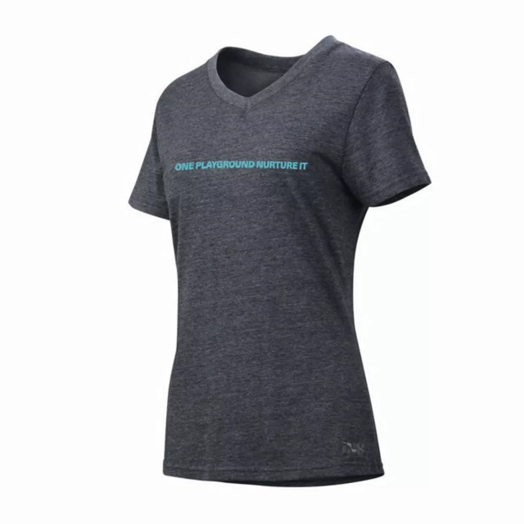 IXS T-Shirt iXS Playground Tee Women anthracite-celeste 44 - 2XL (1-tlg) günstig online kaufen