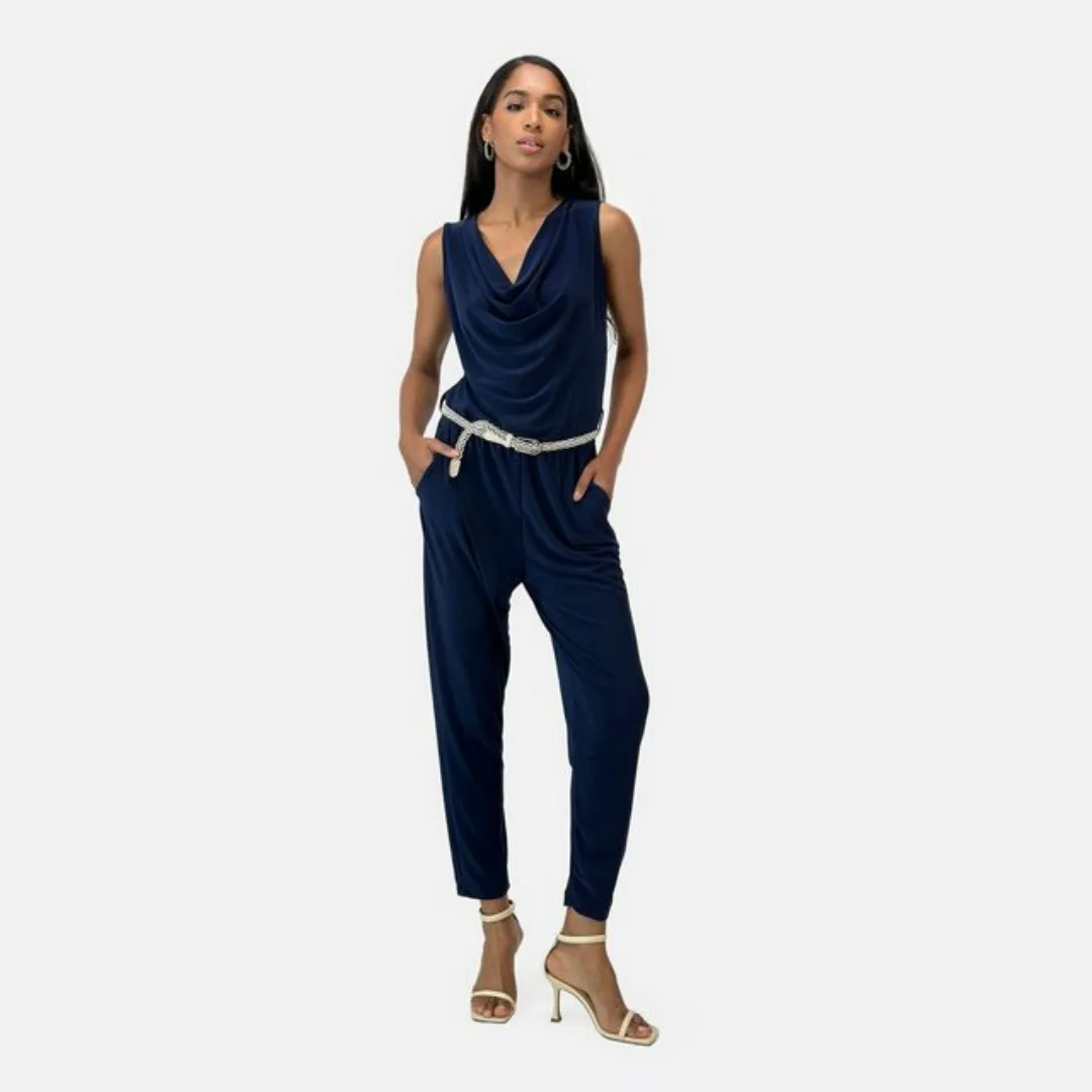 Elara Jumpsuit Elara Damen Jumpsuit mit Gürtel mit Gürtel (1-tlg) günstig online kaufen