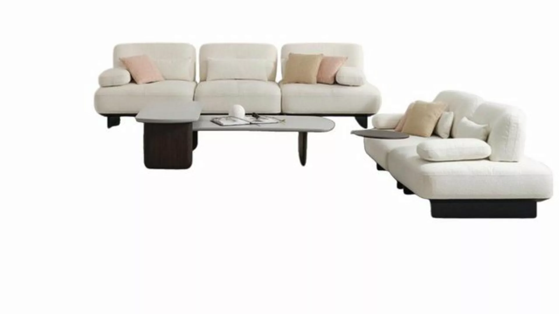 JVmoebel Sofa Designer Weiße Couchen Luxuriöse Wohnzimmer Sofagarnitur Edle günstig online kaufen