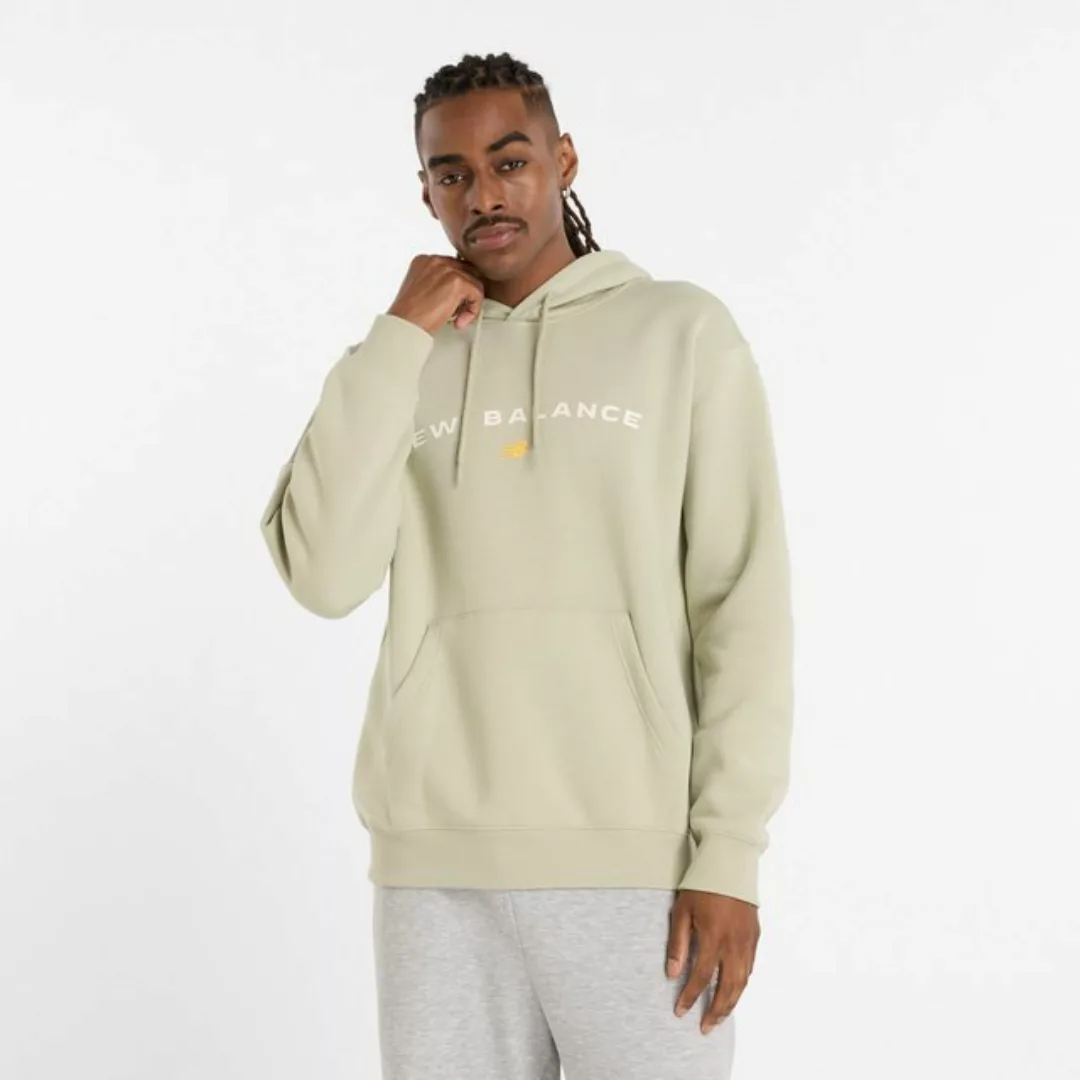 New Balance Sweatshirt NEW BALANCE Reimagined Fleece Graphic Hood Beige günstig online kaufen