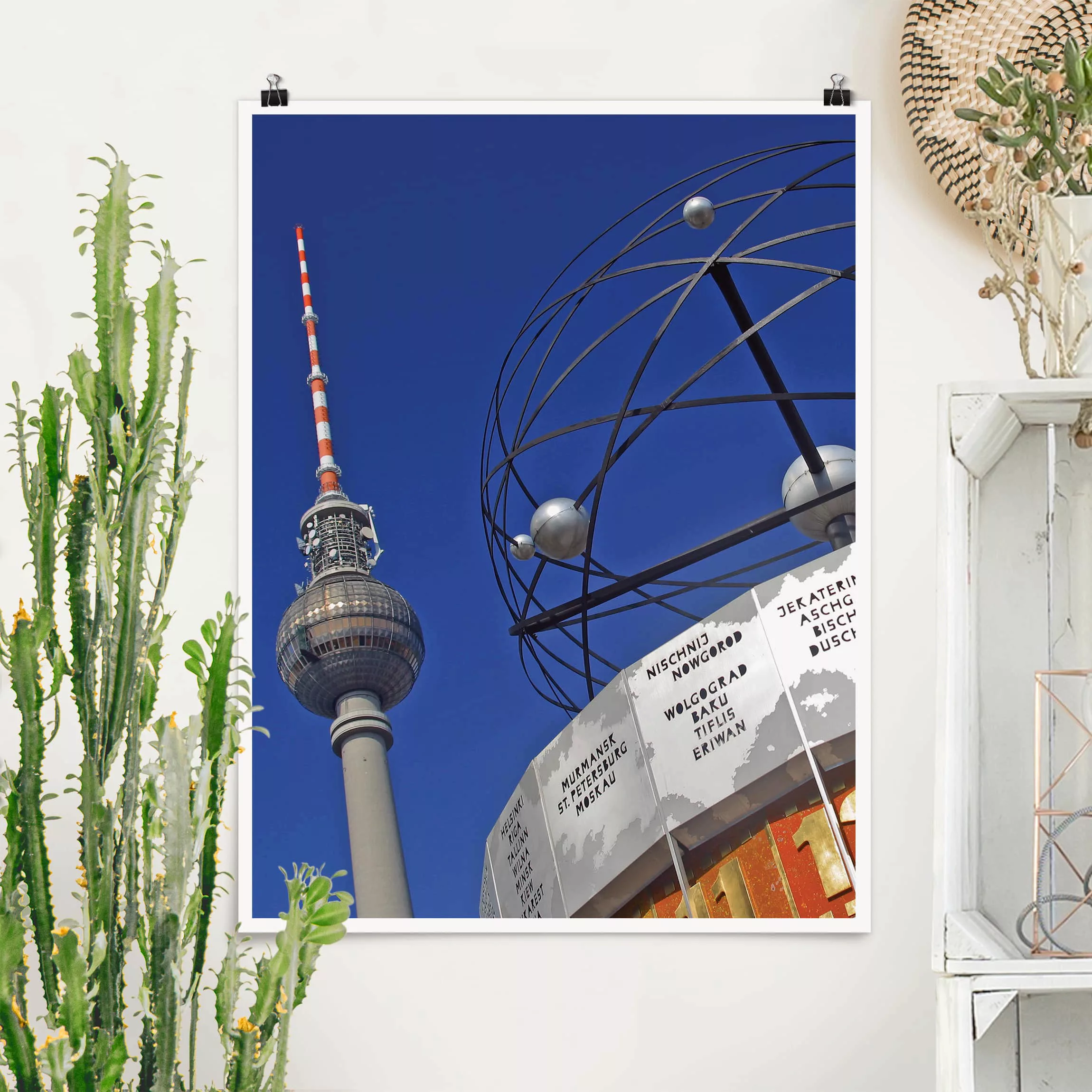 Poster Architektur & Skyline - Hochformat Berlin Alexanderplatz günstig online kaufen