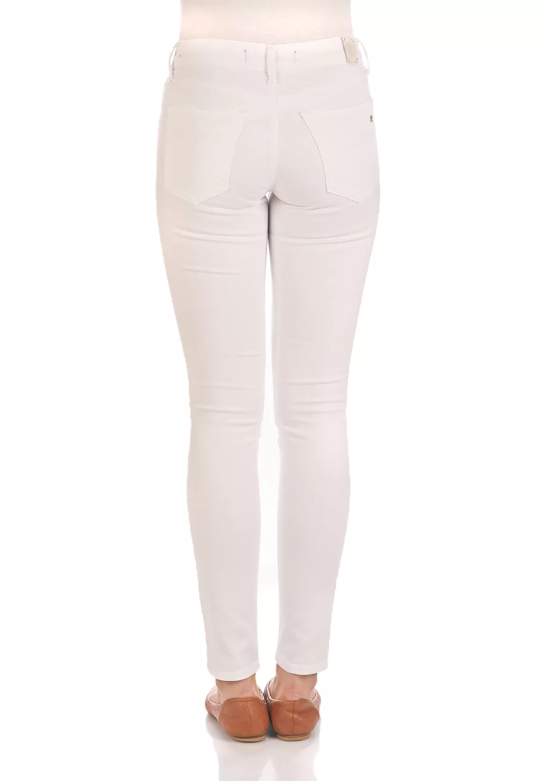 Replay Damen Jeans New Luz - Skinny Fit - Weiß - White Denim günstig online kaufen