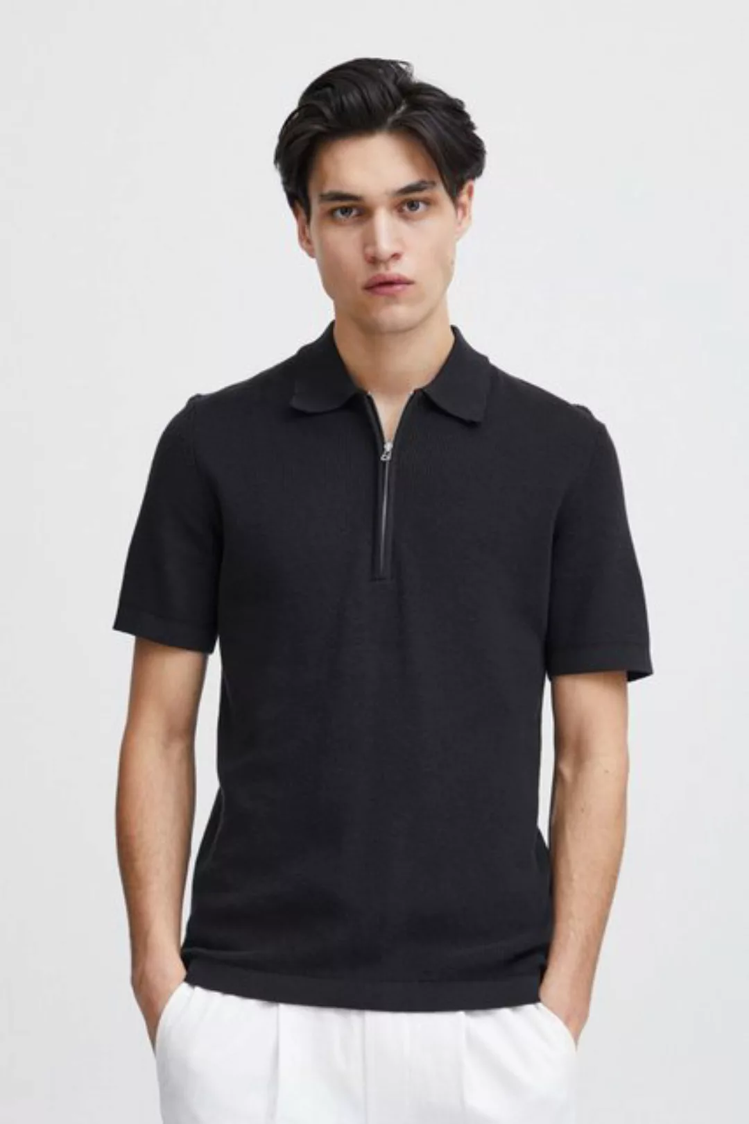 Casual Friday Poloshirt CFKarl knit polo with halfzip sommerliches Poloshir günstig online kaufen