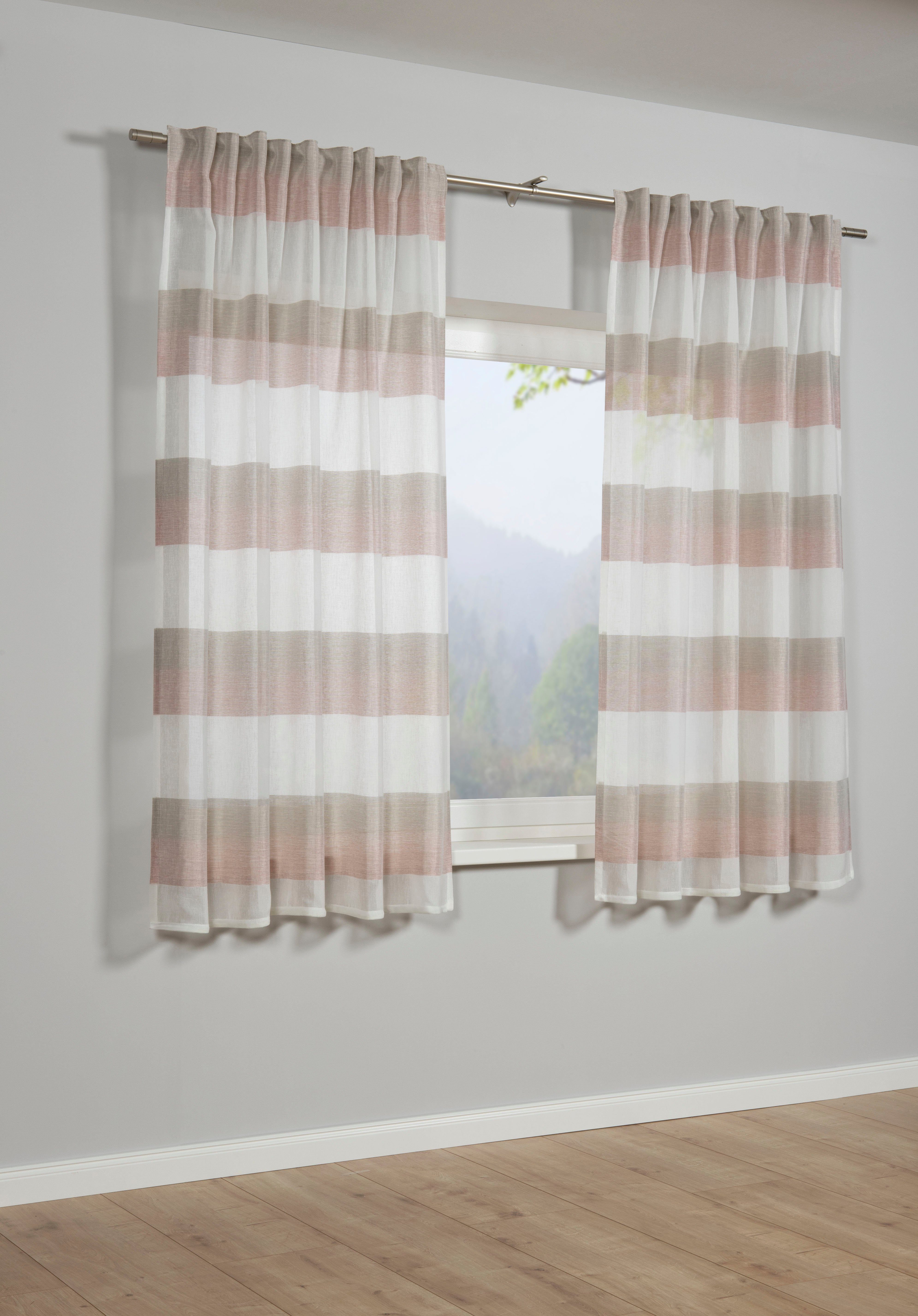 GARDINIA Gardine Schal mit Gardinenband Etamine, günstig online kaufen