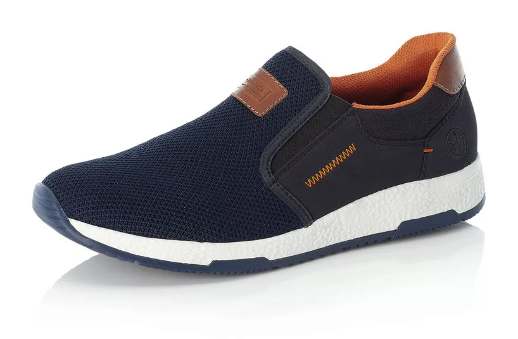 Rieker Slip-On Sneaker, Casual Slipper, Freizeitschuh mit Kontrastnaht günstig online kaufen