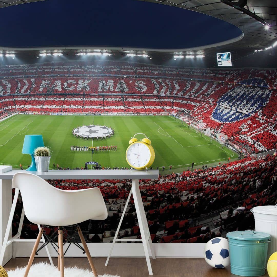 FC Bayern München Fototapete Große Fußballtapete günstig online kaufen