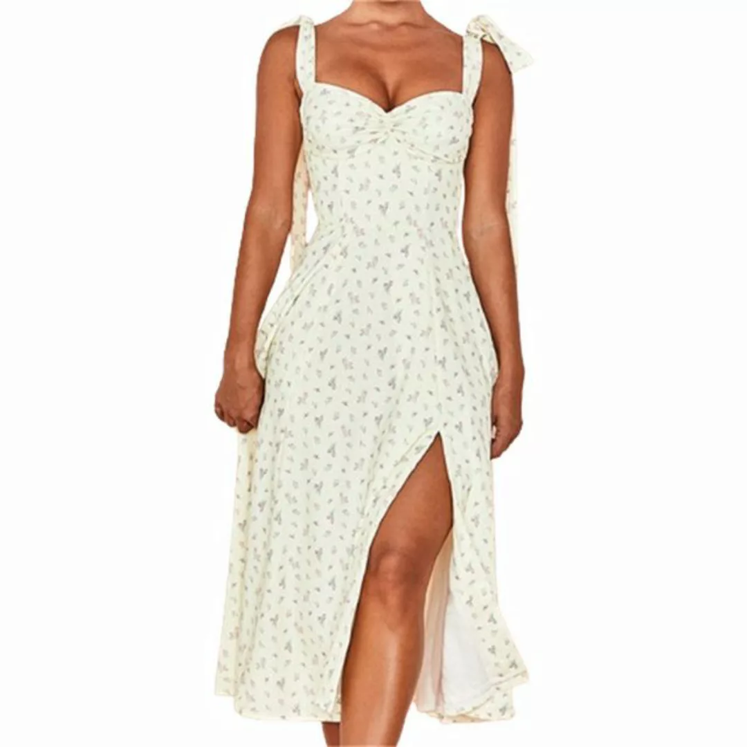 AFAZ New Trading UG Druckkleid Damenkleid mit Blumenmuster, rückenfrei und günstig online kaufen
