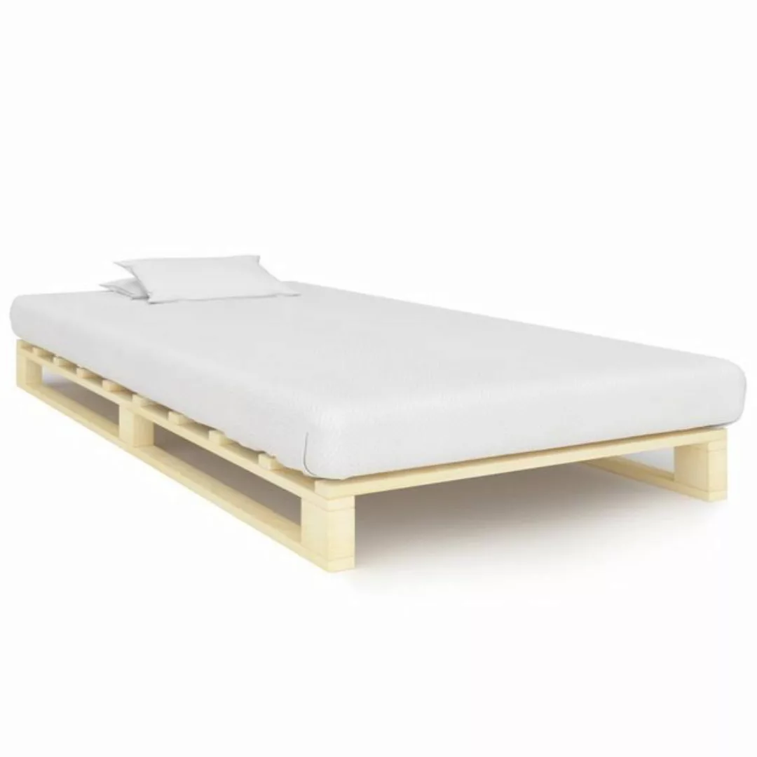 furnicato Bett Palettenbett Massivholz Kiefer 90×200 cm günstig online kaufen