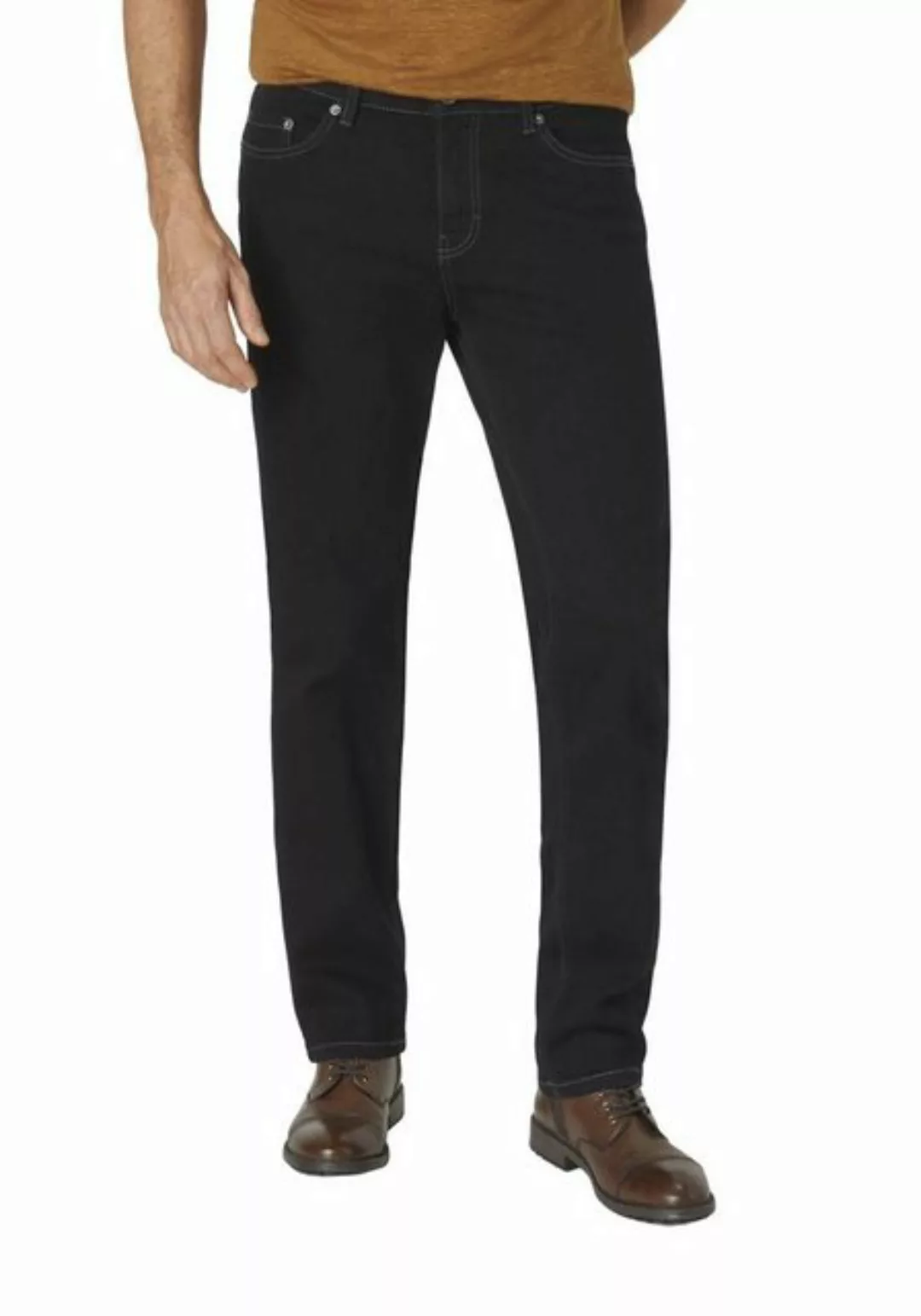 Paddock`s Herren Jeans RANGER PIPE - Slim Fit - Schwarz - Black/Black günstig online kaufen