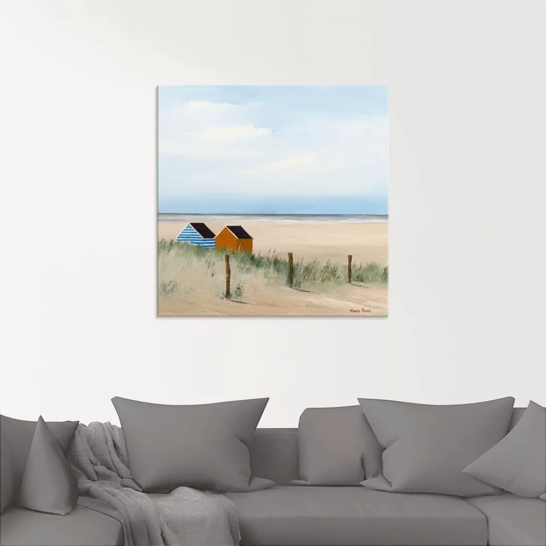 Artland Glasbild »Sonniger Morgen V«, Strand, (1 St.), in verschiedenen Grö günstig online kaufen