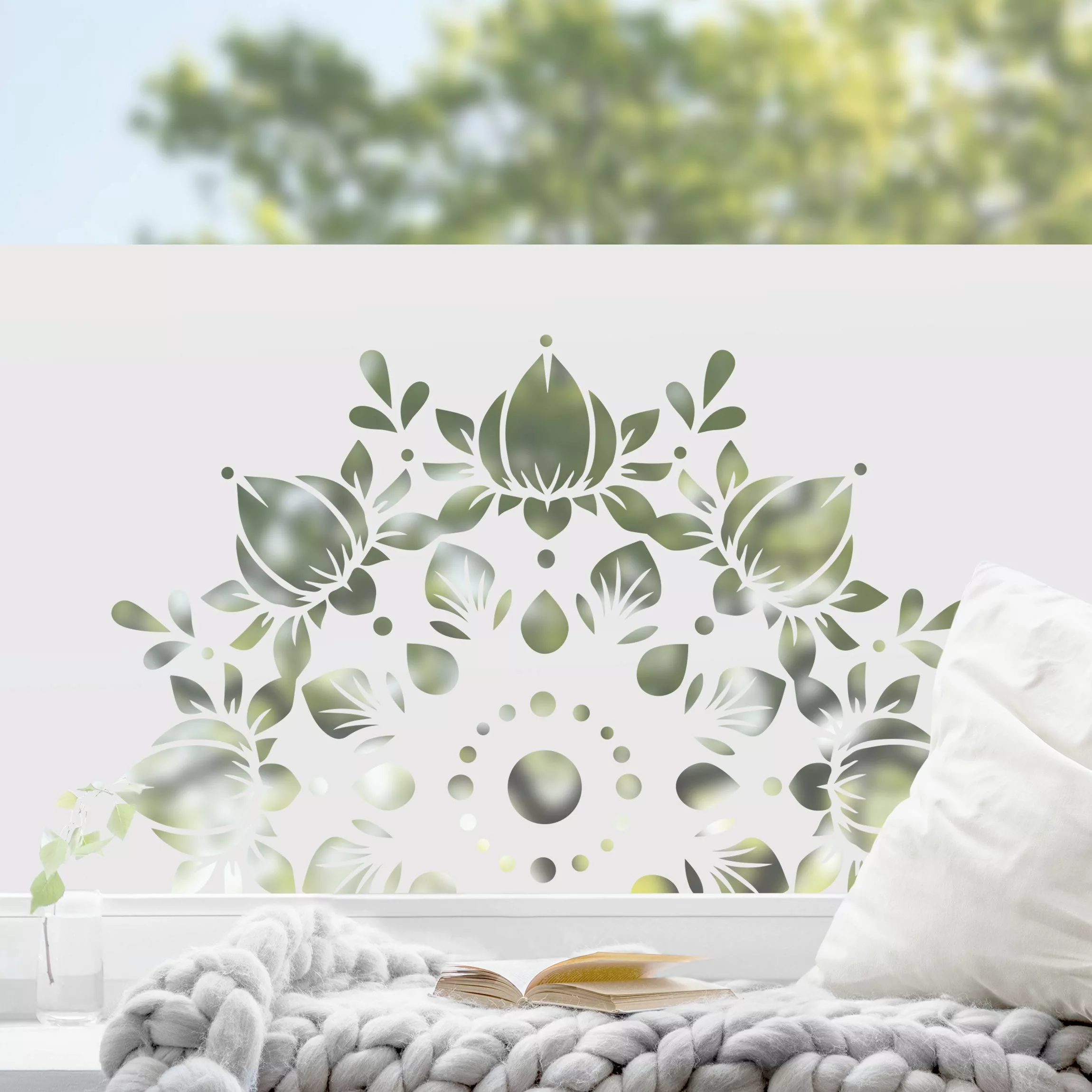 Fensterfolie Lotus Mandala II günstig online kaufen